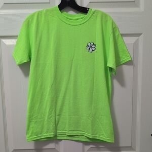 A Girl Thing Lime Green Tee with Floral Accent